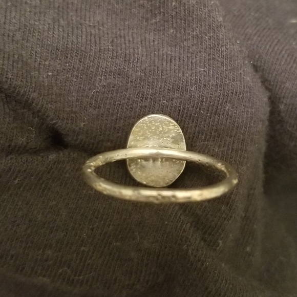 Sterling Silver Scorpio Zodiac Symbol Opal Ring - Picture 4 of 4